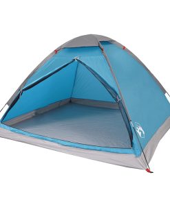 Tenda Da Campeggio A Cupola Per 4 Persone Blu Impermeabile
