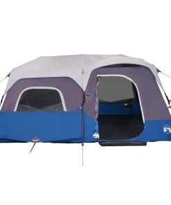 Tenda Famiglia Con Led 9 Persone Blu Chiaro A Rilascio Rapido
