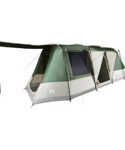 Tenda Da Campeggio A Tunnel Per 4 Persone Verde Impermeabile