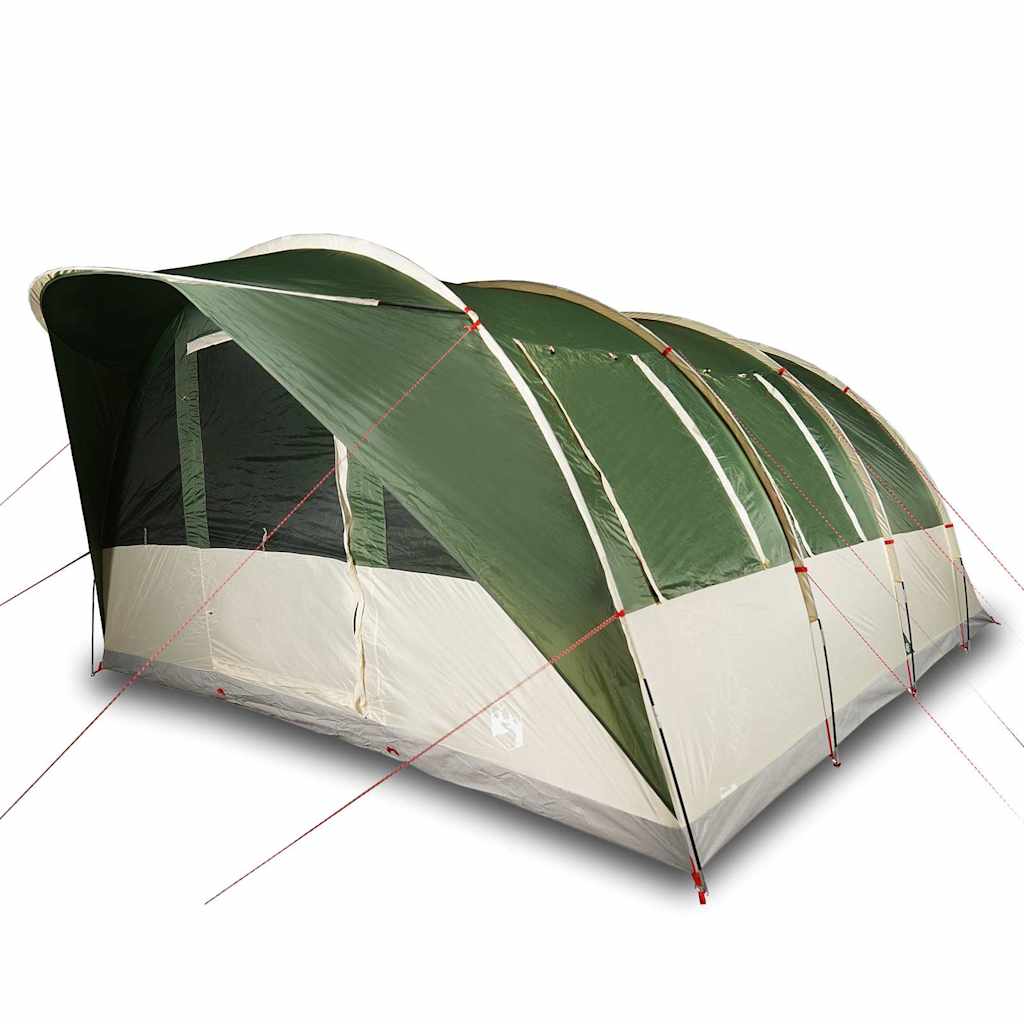 Tenda Familiare A Tunnel Per 7 Persone Verde Impermeabile