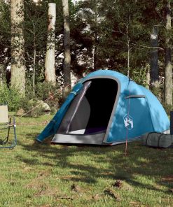 Tenda Da Campeggio A Tunnel Per 2 Persone Blu Impermeabile
