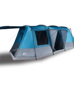 Tenda Da Campeggio A Tunnel Per 4 Persone Blu Impermeabile