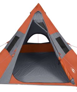 Tenda Da Campeggio Tipi 7 Persone Arancione Impermeabile