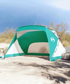 Tenda Da Spiaggia Verde 274x178x170/148 Cm In Poliestere 185t