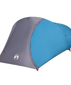 Tenda Da Campeggio A Cupola Per 4 Persone Blu Impermeabile