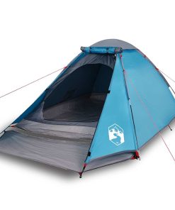 Tenda Da Campeggio A Cupola Per 4 Persone Blu Impermeabile