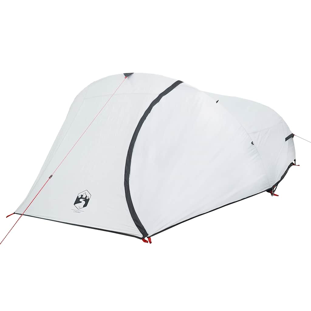 Tenda Campeggio A Cupola 4 Persone Bianca Tessuto Impermeabile