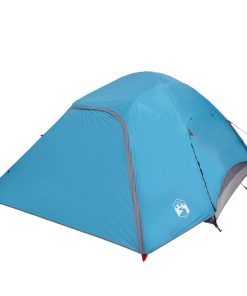 Tenda Da Campeggio A Cupola Per 4 Persone Blu Impermeabile
