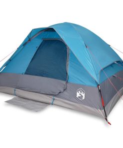 Tenda Da Campeggio A Cupola Per 4 Persone Blu Impermeabile