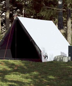 Tenda Campeggio Telaio A 2persone Bianca Oscurante Impermeabile