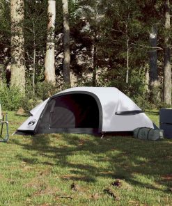 Tenda Campeggio A Cupola 1 Persona Bianca Tessuto Impermeabile