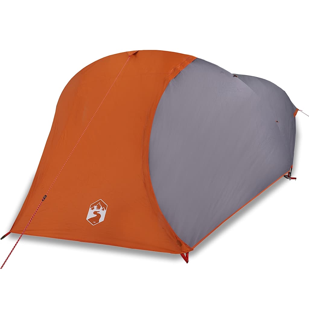 Tenda Da Campeggio A Cupola 4 Persone Arancione Impermeabile
