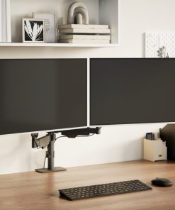 Braccio Tv Doppio Per Schermo Max 27 Pollici Molla A Gas 20 kg