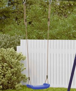 Seggiolino Da Altalena Per Bambini Singolo Corda Regolabile Blu