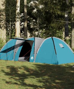 Tenda Da Campeggio A Cupola Per 8 Persone Blu Impermeabile