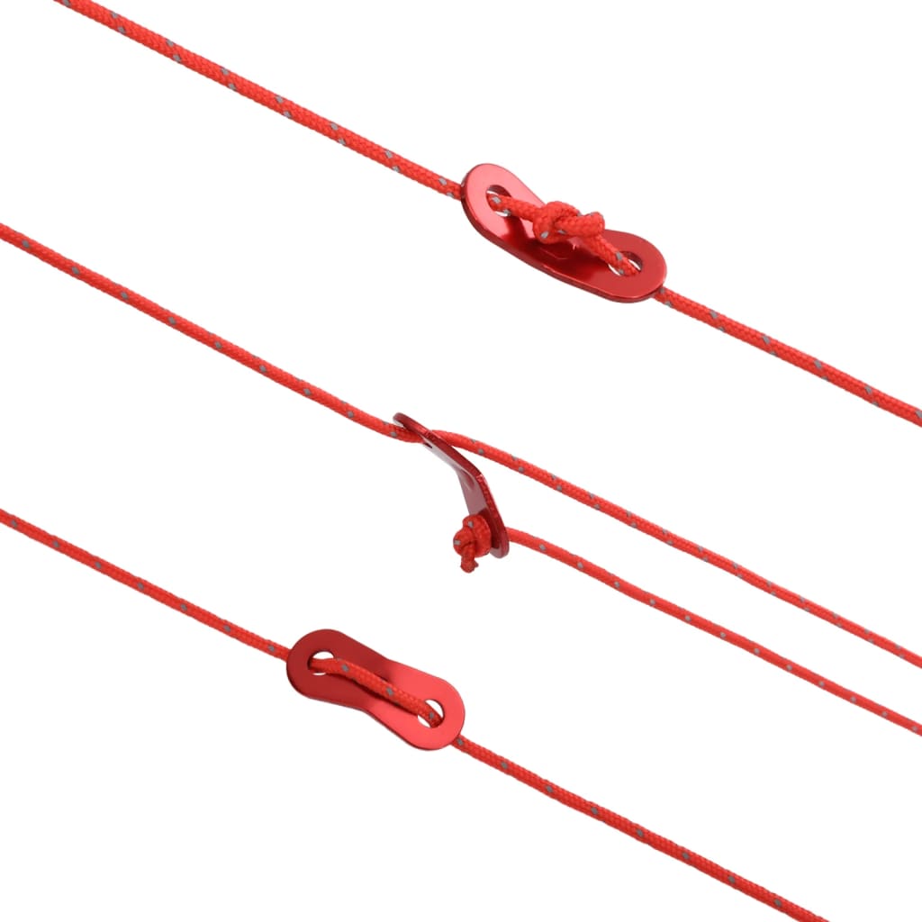 Corda Tenda Con Strisce Riflettenti E Chiavi 50 M 5 mm