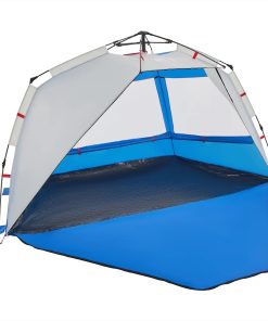 Tenda Da Spiaggia 3persone Azzurro Rilascio Rapido Impermeabile