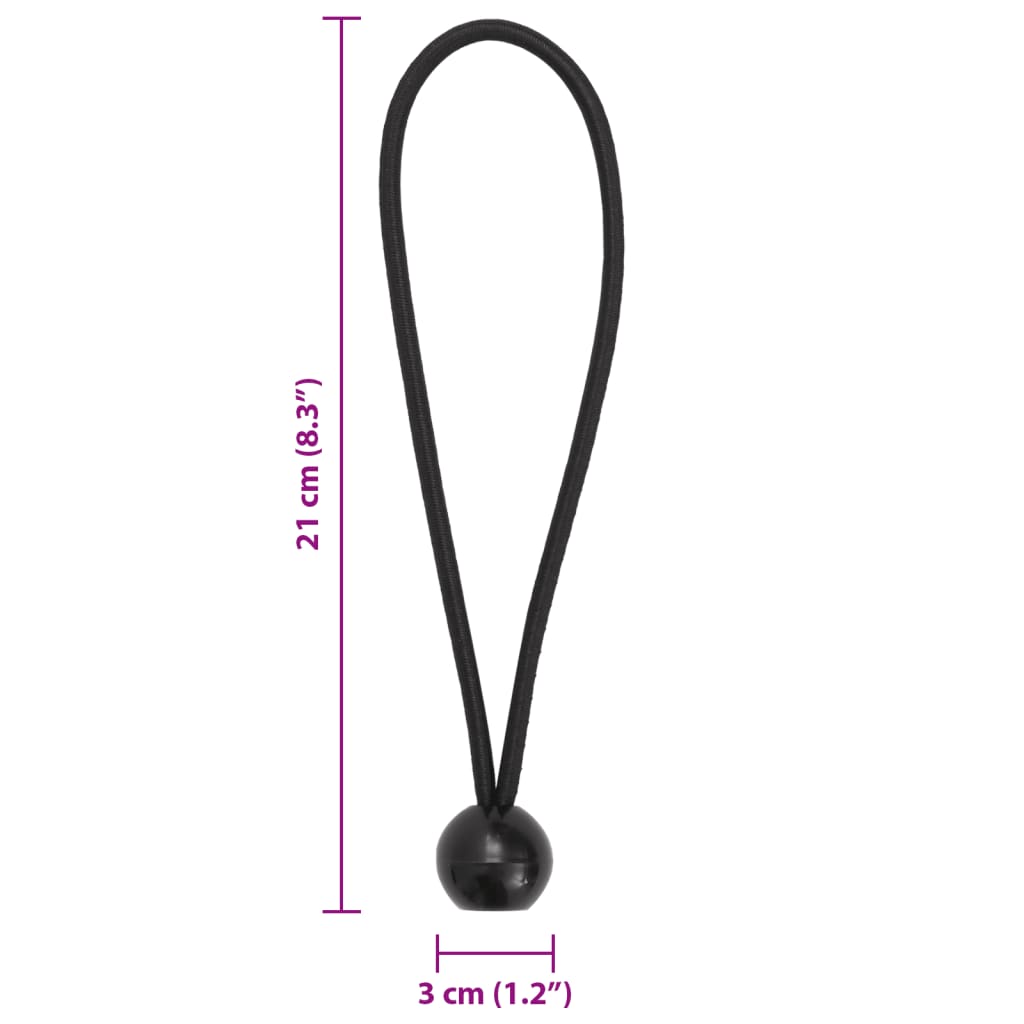 Corde Elastiche Con Palline 25 Pz 21x0,5 cm - Image 3