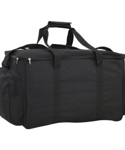 Borsa Da Pesca Impermeabile Nera In Tessuto Oxford