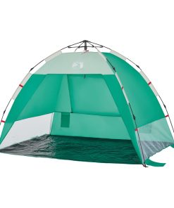 Tenda Da Spiaggia 2 Persone Verde Rilascio Rapido Impermeabile