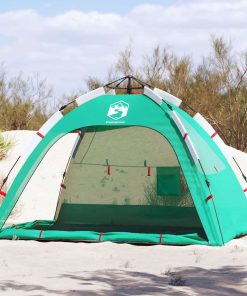 Tenda Da Spiaggia 2 Persone Verde Rilascio Rapido Impermeabile