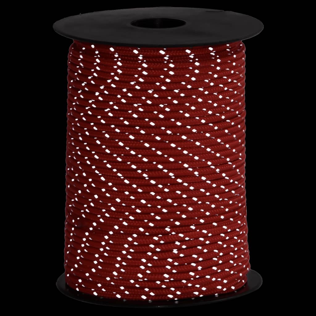 Corda Tenda Con Strisce Riflettenti E Chiavi 50 M 3 mm