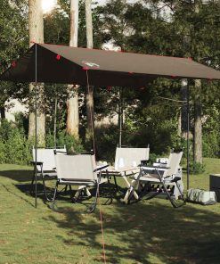 Telone Da Campeggio Marrone 366x306 Cm Impermeabile