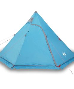 Tenda Da Campeggio Tipi Per 5 Persone Blu Impermeabile