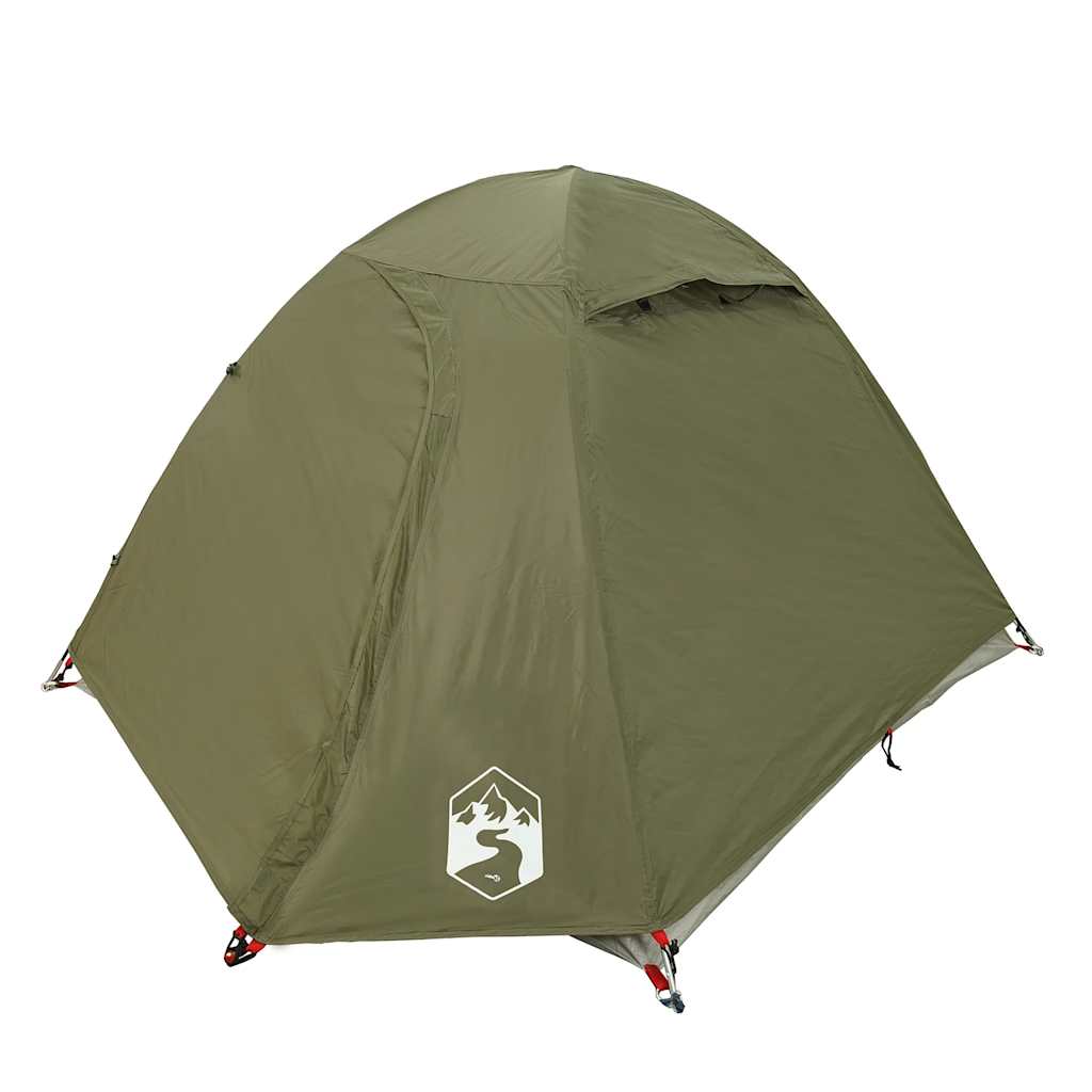 Tenda Da Campeggio A Cupola 2 Persone Verde Oliva Impermeabile