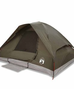 Tenda Da Campeggio A Cupola Per 6 Persone Marrone Impermeabile