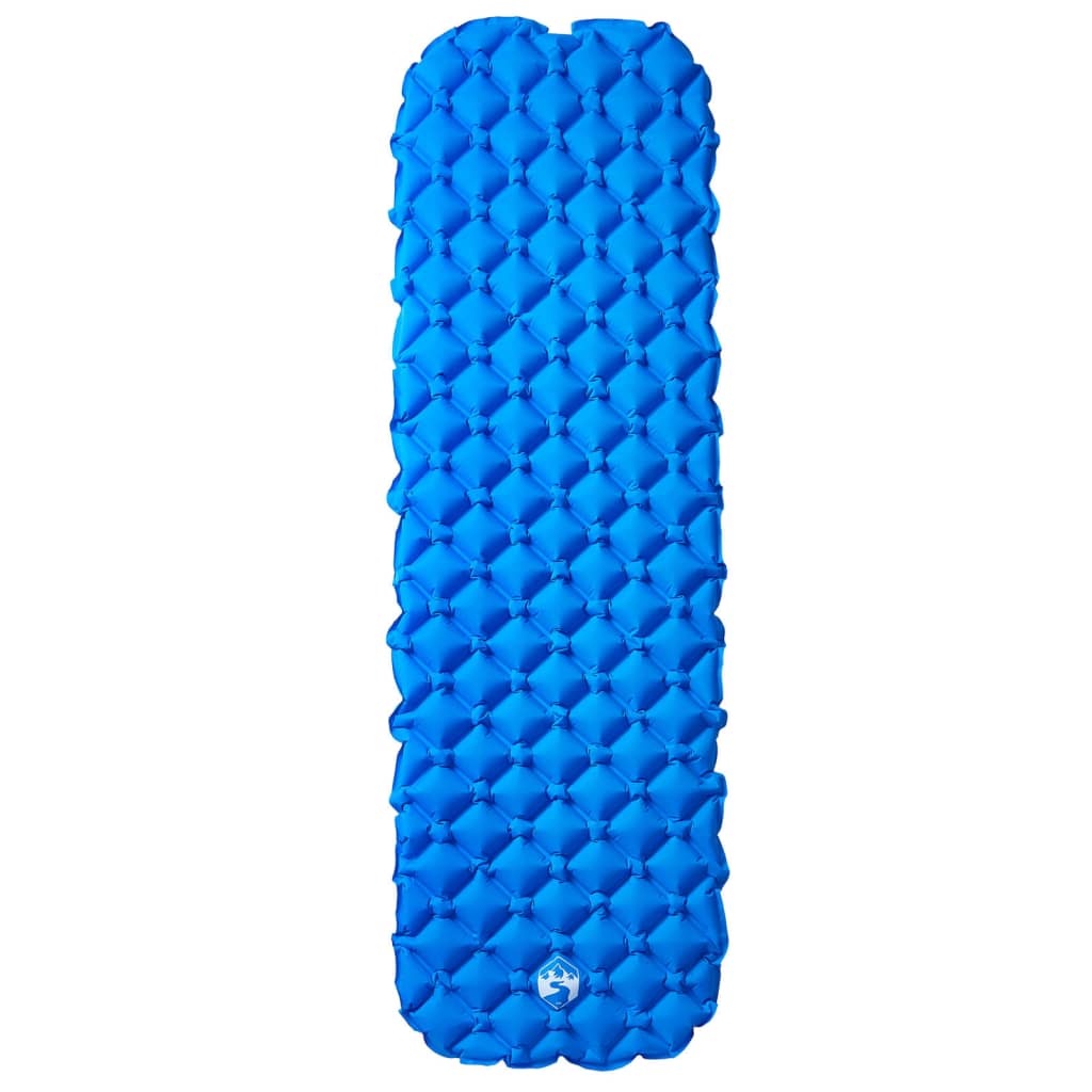 Materasso Campeggio Gonfiabile 1 Persona Blu Marino 190x58x6 cm - Image 6