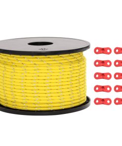 Corda Tenda Con Strisce Riflettenti E Chiavi 50 M 5 mm