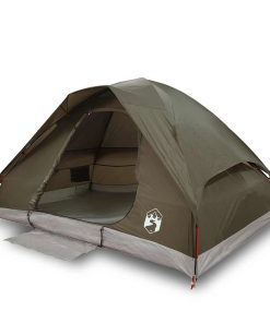 Tenda Da Campeggio A Cupola Per 2 Persone Marrone Impermeabile
