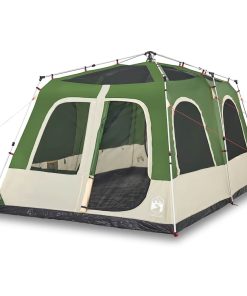 Tenda Familiare A Cupola 8 Persone Verde A Rilascio Rapido