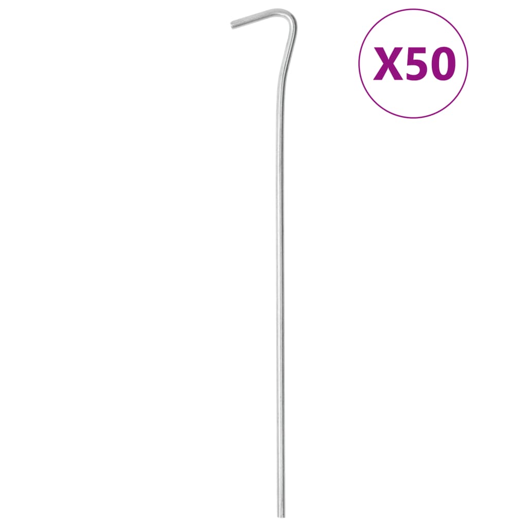 Picchetti Per Tenda 50 Pz 23 Cm Ø4 Mm In Acciaio Zincato - Image 5