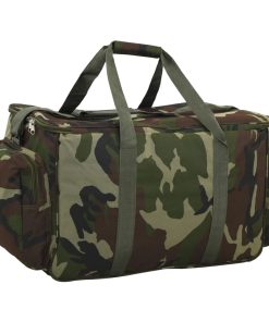 Borsa Da Pesca Impermeabile Verde Mimetico In Tessuto Oxford