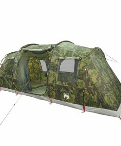Tenda Da Campeggio A Tunnel Per 4 Persone Mimetico Impermeabile
