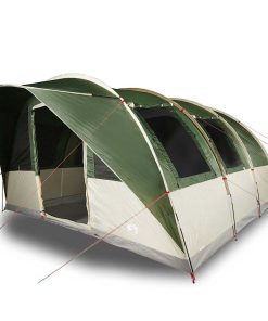 Tenda Da Campeggio A Tunnel Per 5 Persone Verde Impermeabile