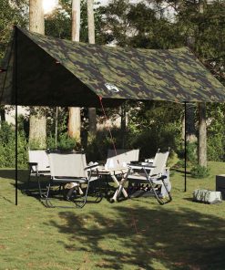Telone Da Campeggio Mimetica 438x376x212 Cm Impermeabile