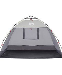 Tenda Da Spiaggia 2 Persone Grigio Rilascio Rapido Impermeabile