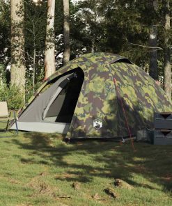 Tenda Da Campeggio A Cupola 4 Persone Mimetica Impermeabile