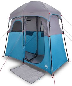 Tenda Da Doccia Per 2 Persone Blu Impermeabile