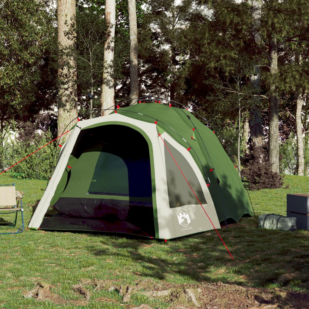 Tenda A Cupola Da Campeggio 3 Persone Verde A Rilascio Rapido