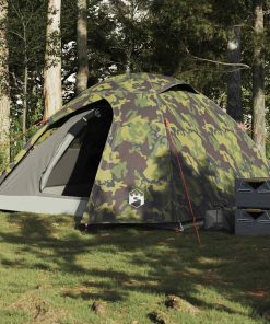 Tenda Da Campeggio A Cupola 3 Persone Mimetica Impermeabile