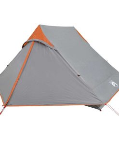 Tenda Da Campeggio 2 Persone Grigio Impermeabile