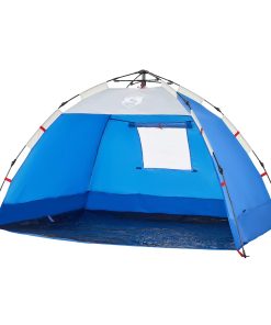 Tenda Da Spiaggia 2persone Azzurro Rilascio Rapido Impermeabile