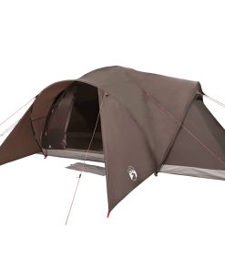 Tenda Da Campeggio A Cupola Per 6 Persone Marrone Impermeabile