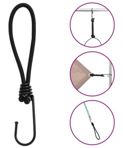 Corda Elastica Con Ganci 25 Pz 17 cm