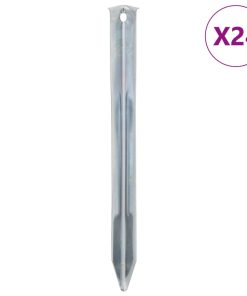 Picchetti Per Tenda 24 Pz 22 Cm Ø20 Mm In Acciaio Zincato