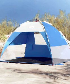Tenda Da Spiaggia 2persone Azzurro Rilascio Rapido Impermeabile